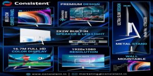 Read more about the article Constant Introduces the 32-inch Curved LED Monitor Frameless for an Enhanced Viewing Expertise